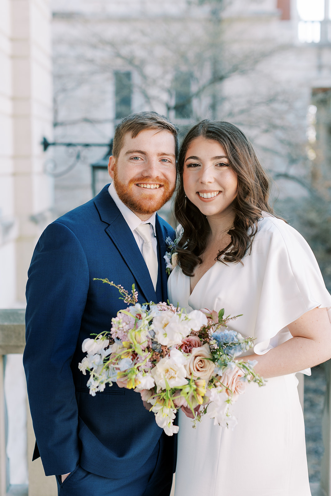 Megan and Shane’s timeless spring wedding at Sacred Heart Catholic Church and Cooper’s Ridge Event Venue near Columbia, Missouri, captured on film and digital photography by wedding photographer Kiley Ann Photography.